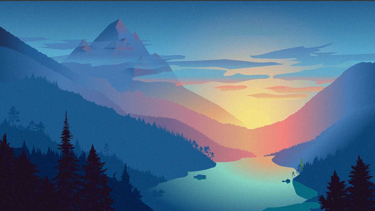 Procedurally Generated SVG Landscapes | @kevinverse