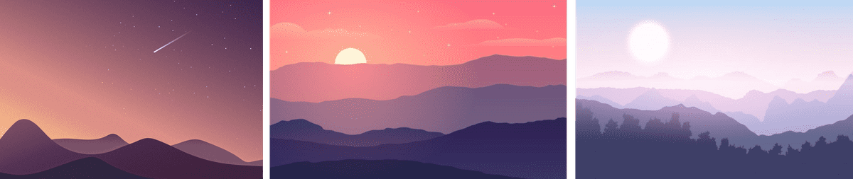 Procedurally Generated SVG Landscapes | @kevinverse